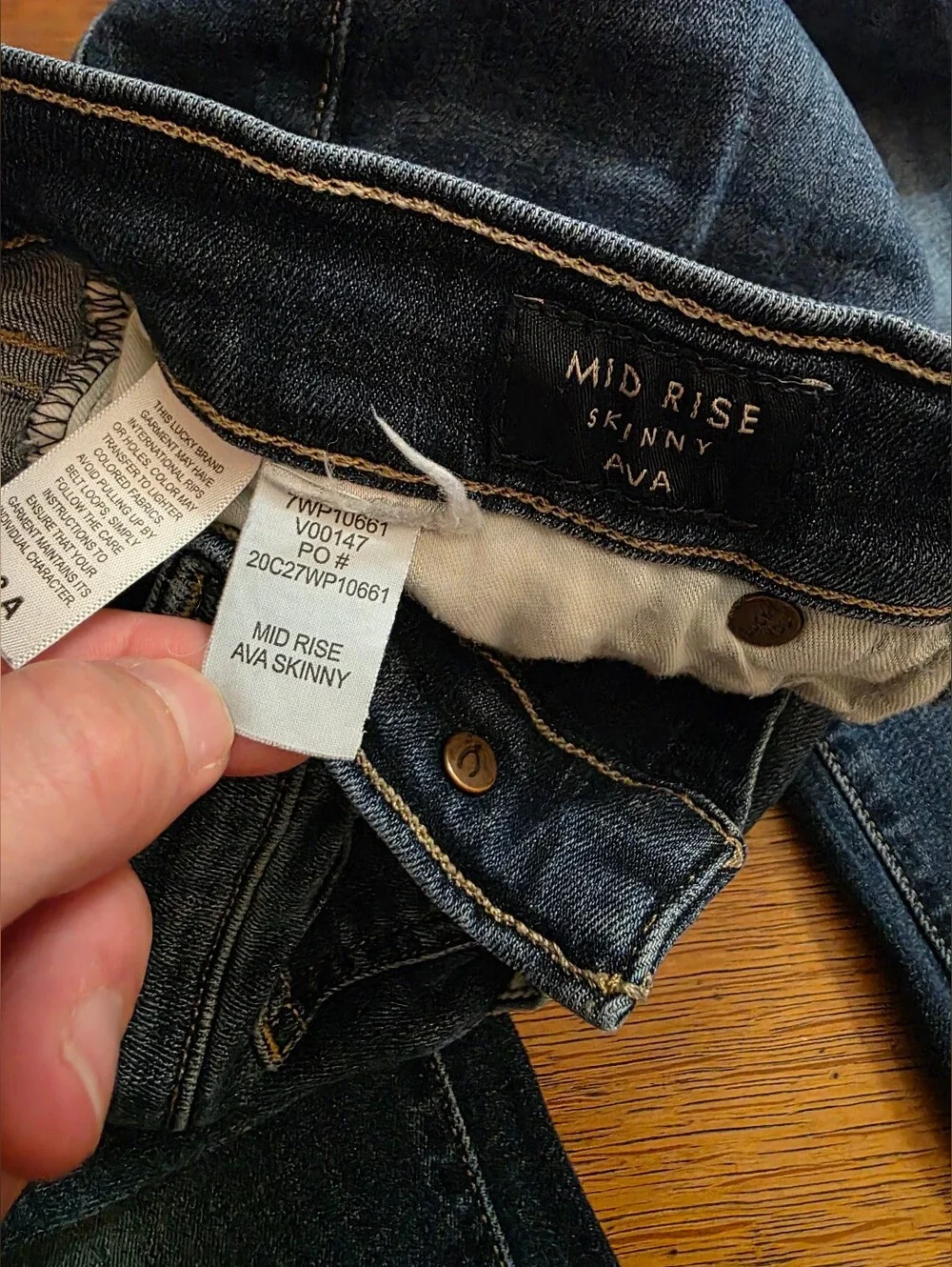 Lucky Brand Ava Skinny Ankle Jeans Raw Hem Stretch Size 6/28